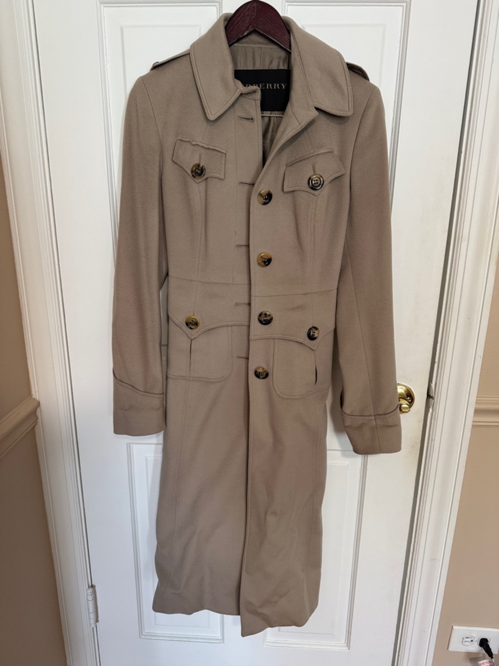 Burberry Tan Women's Long Trench Coat